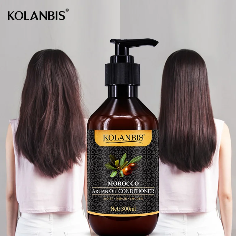 

Hydrating Collagen Hair Rinse Moroccan Argan Oil Hair Smooth Conditioner Keratin Treatment Straighten Frizz Hair Split Ends