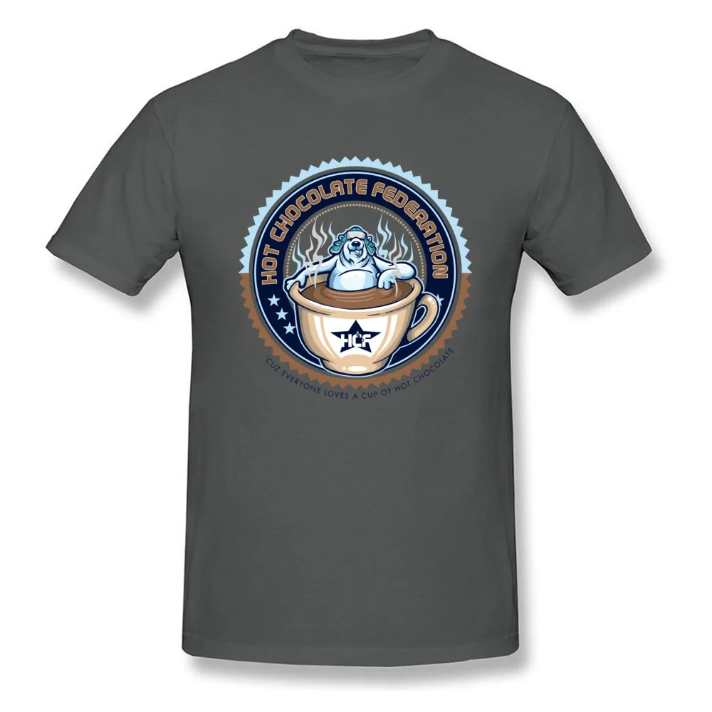 HOT CHOCOLATE FEDERATION Cotton T-shirts for Male Short Sleeve Tops T Shirt On Sale Summer Crew Neck Tops Shirts Fashionable HOT CHOCOLATE FEDERATION carbon