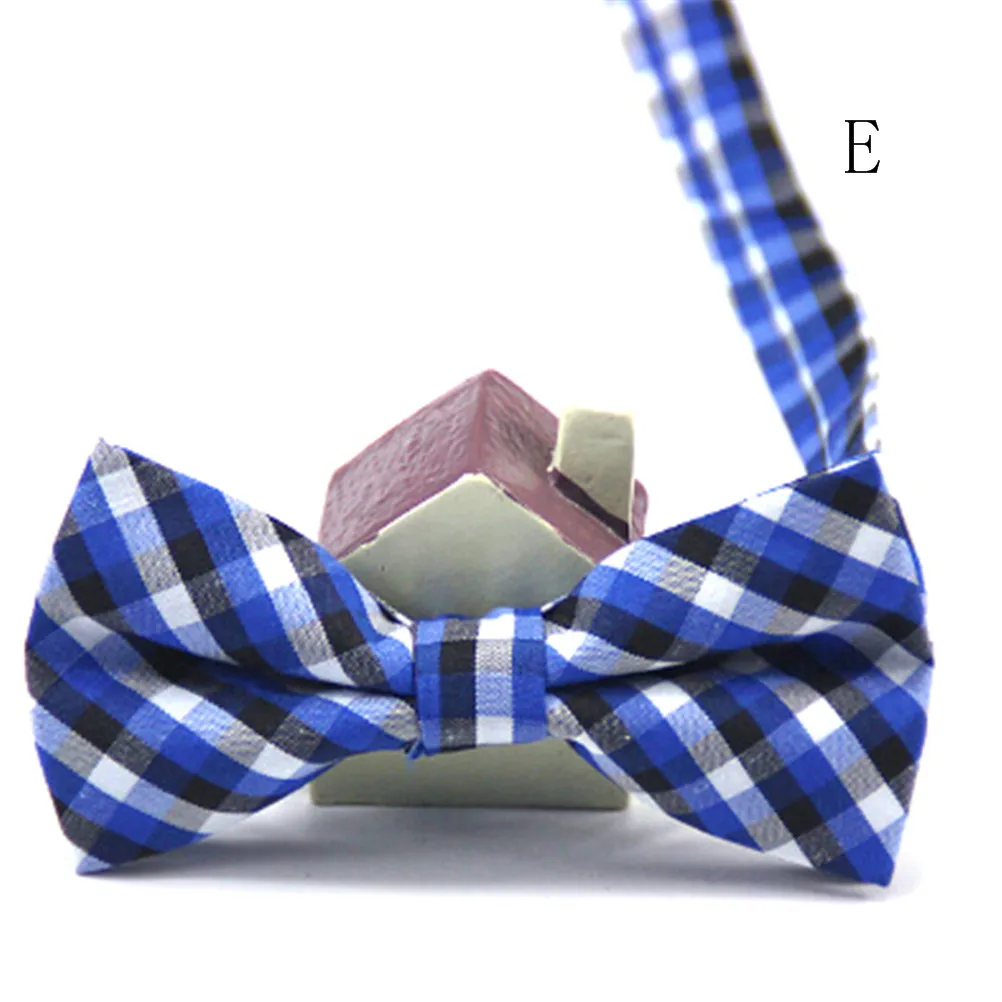 Модная детская одежда для мальчиков ясельного возраста; однотонный галстук-бабочка; предварительно завязанный Свадебный галстук-бабочка; 14 цветов; новое поступление - Цвет: E