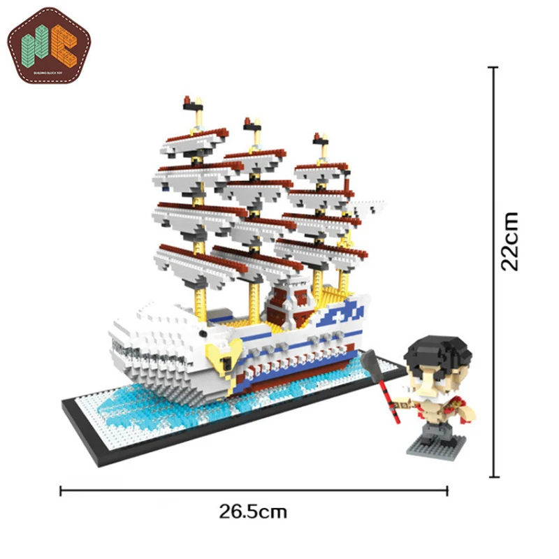 Мини-строительные микроблоки, цельный роскошный круизный лайнер, пиратский корабль, большая белая лодка, 3D модель, сделай сам, Алмазные Кирпичи, игрушка в подарок для мальчика - Цвет: 9034 without box