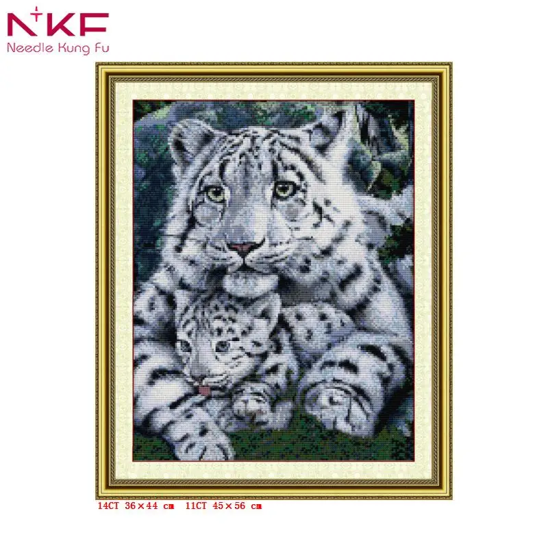 

Care tiger counted patterns printon canvas cross stitch kit chinese embroidery needlework sets diy handicraft home decor animal