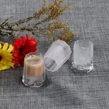 Чашки Форма льда 4 ячейки вечерние Пейте льда лоток Прохладный Длинные Замораживание Mold льда плесень летняя Drinkware Барные аксессуары