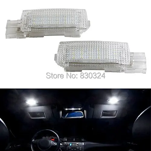 2x 18SMD Error Free LED Vanity Mirror Visor light For VW Volkswagen EOS