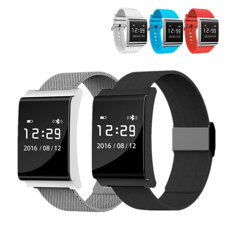 

Smart Wristband OLED Display Bracelet Fitness Tracker Heart Rate Watch Pedometer Call Remind Message Push Sport Watch for Phone