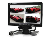 4 Vias de Entrada de 9 Polegada TFT LCD Monitor Do Carro Tela de 4 Divisão Monitor de Visão traseira para a Tela da TV Para O Caminhão Do Carro Retrovisor Câmera Reversa