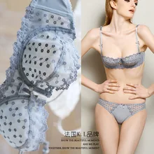 new arrival lace embroidery sexy comfortable transparent bra set sexy panties and bra sets soutien gorge sutyen takimlari