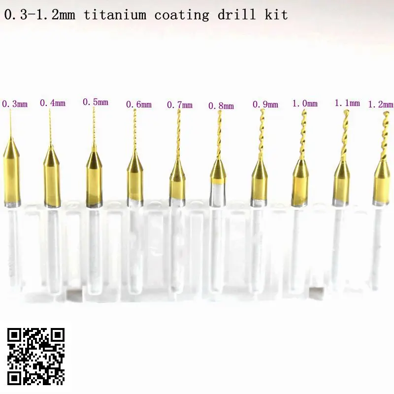 0.3-1.2mm titanium coating drill kit