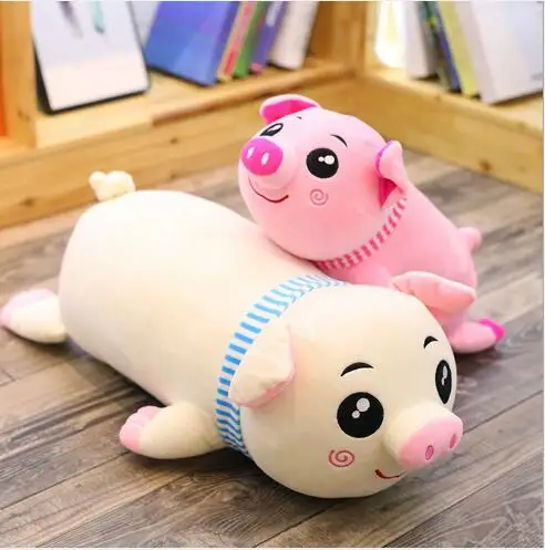 

WYZHY down cotton scarf pig hug plush toy sofa decoration to send friends and children gifts 70CM