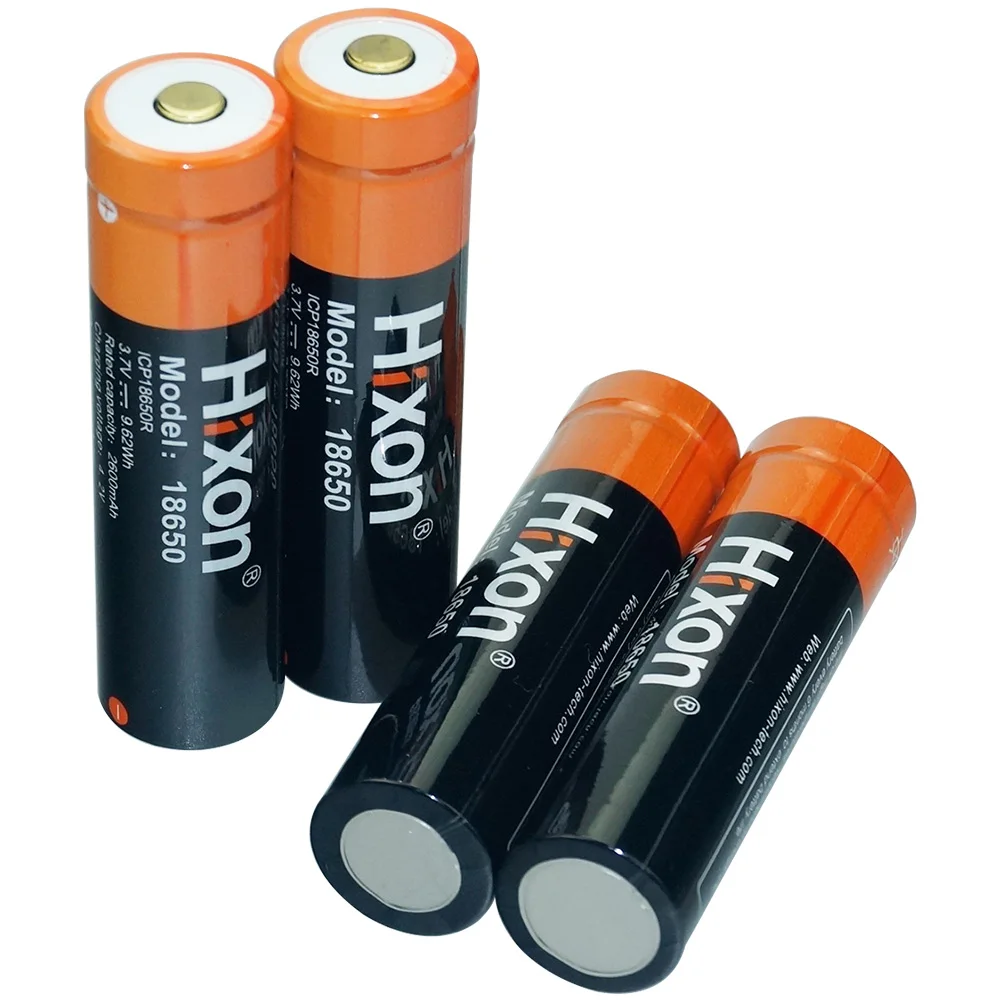 

4pc 2600mAh 3.7V ICR 18650 Rechargeable Li-ion replacement protected Battery with PCB board for Olight ITP LED Flashlights