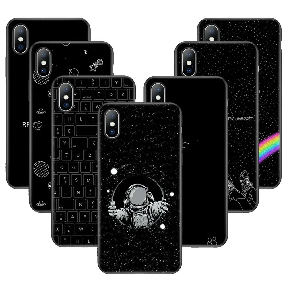 Силиконовый чехол для телефона Ottwn для iPhone 11, 7, 8, 6, 6S Plus, X, с изображением звезд, букв, пространство для iPhone XR, XS, Max, 5, 5S, SE, X, мягкая задняя крышка из ТПУ