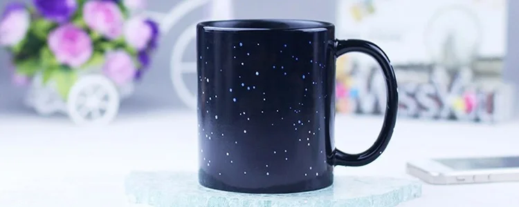 350 мл креативная Термочувствительная чашка звездного неба Волшебные кружки для кофе и молока для домашнего офиса кружка для изменения цвета