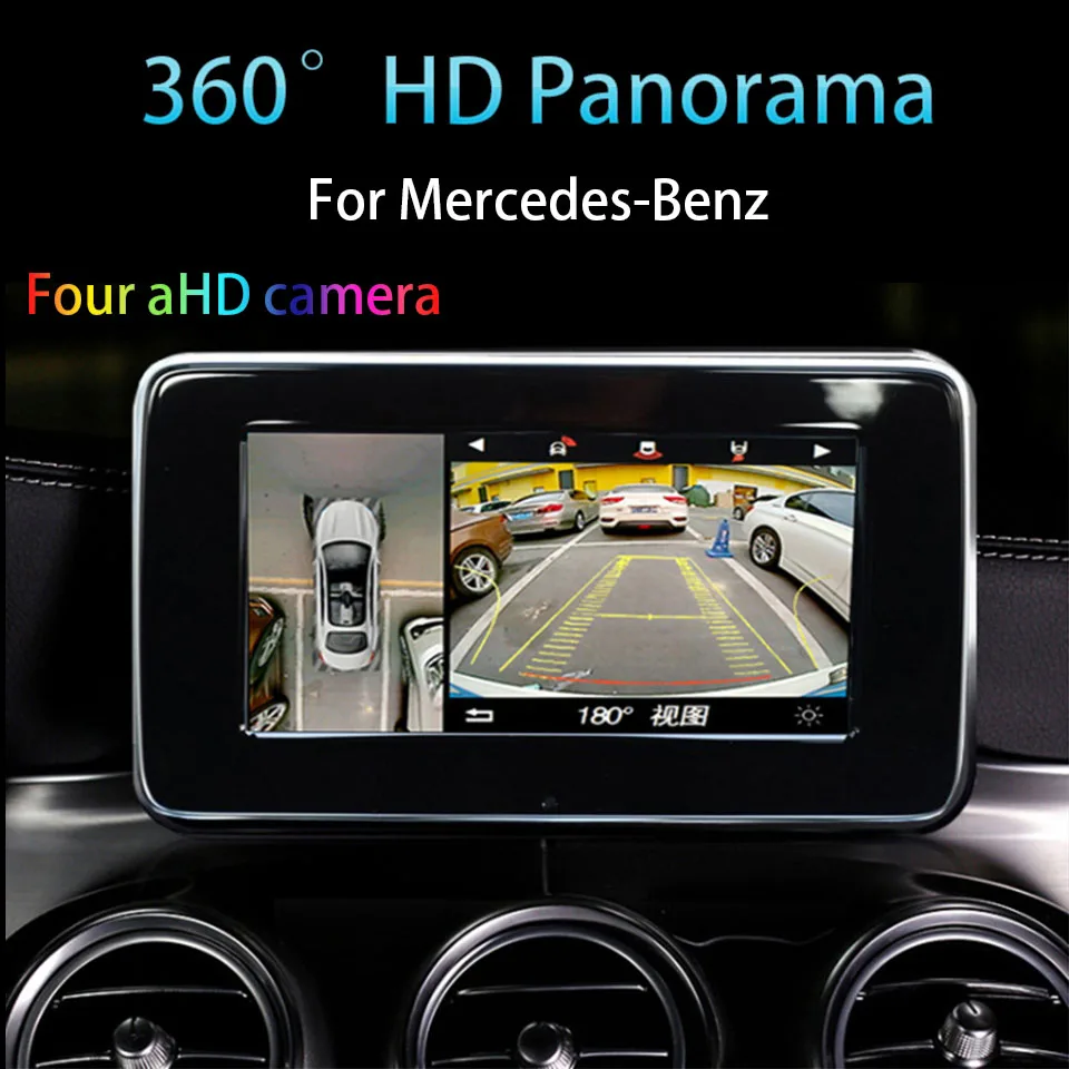 aHD Camera 360 Car for Class B CLA CLS GLE Mercedes-benz Comand NTG5.0 System All Round View