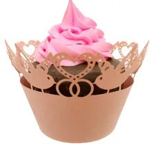 Свадебные украшения 100 шт. кексов форма для порционной выпечки бумажная формочка формы для маффинов коробки для тортов и пирожных поднос для чашек торта формочка, Инструменты для декорирования 8Z