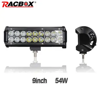 

9'' 54W Offroad LED 12V 24V Work Light Bar Combo Beam For Automobile Motorcycle ATV SUV MPV UAZ 4WD Truck Tractor Car Stlying