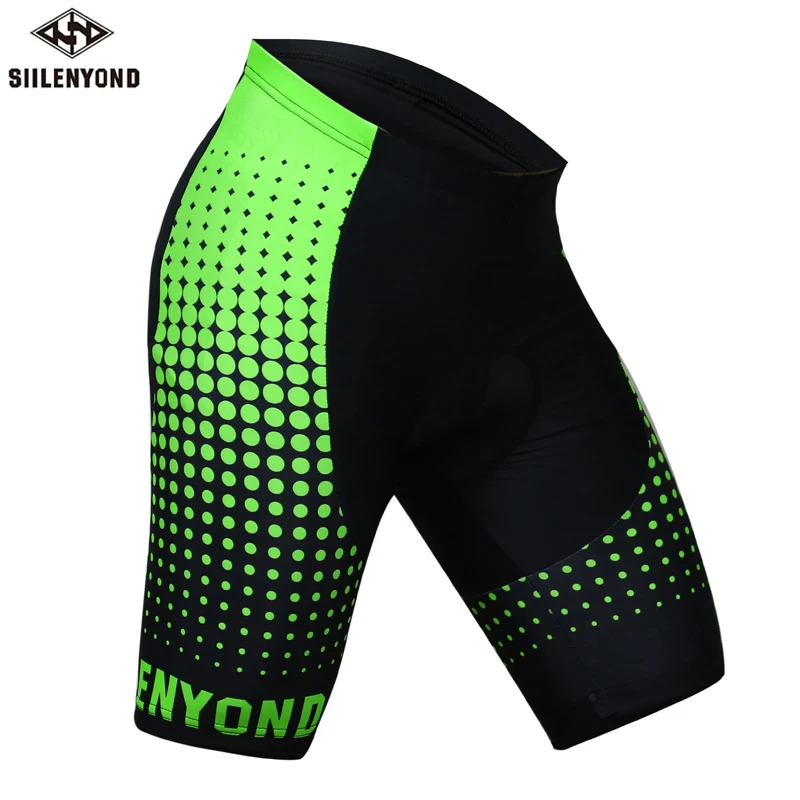 

Siilenyond Men Summer Bike Shorts Riding Bicycle Cycling Underwear Mens Short Pant Breathable Gel 3D Silicon Padded