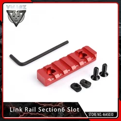 VMASZ Airsoft Mlok Type Link Picatinny Rail Section 6 Slots for M-lok Scope Mount Base Hunting Accessories Flashlight Mount VMASZ Airsoft Mlok Type Link Picatinny Rail Section 6 Slots for M-lok Scope Mount Base Hunting Accessories Flashlight Mount