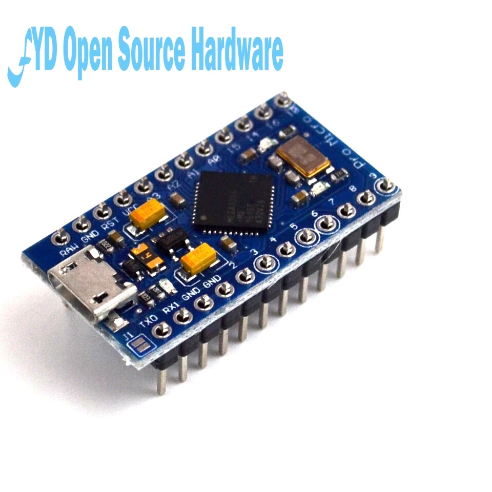 1 шт. Pro Micro ATmega32U4 5V 16 МГц заменить ATmega328 для Arduino Pro Mini с 2 Row штыревые для Leonardo Mini Usb Интерфейс