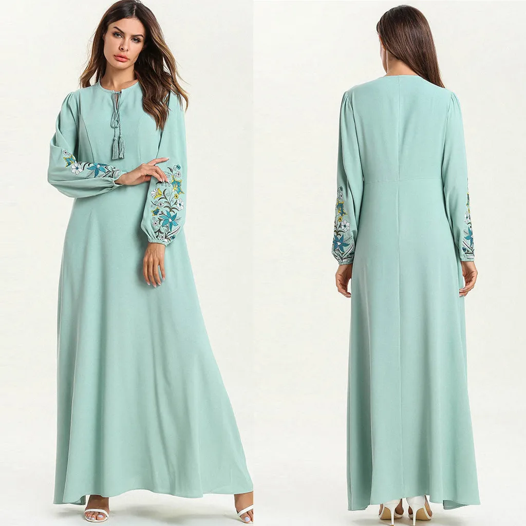 Green Woman Abaya Dress | Gown Abaya | Abaya Dress
