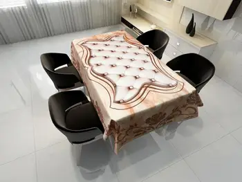 

Marble Pattern Waterproof Oil-proof tablecloth Long Table Table Cover