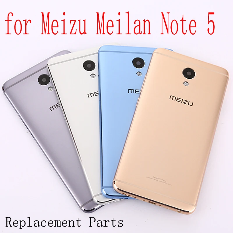 

For Meilan Note5 Battery cover original Housing Replacement Parts Metal back Battery Cover for Meizu Meilan Note 5 / M5 Note