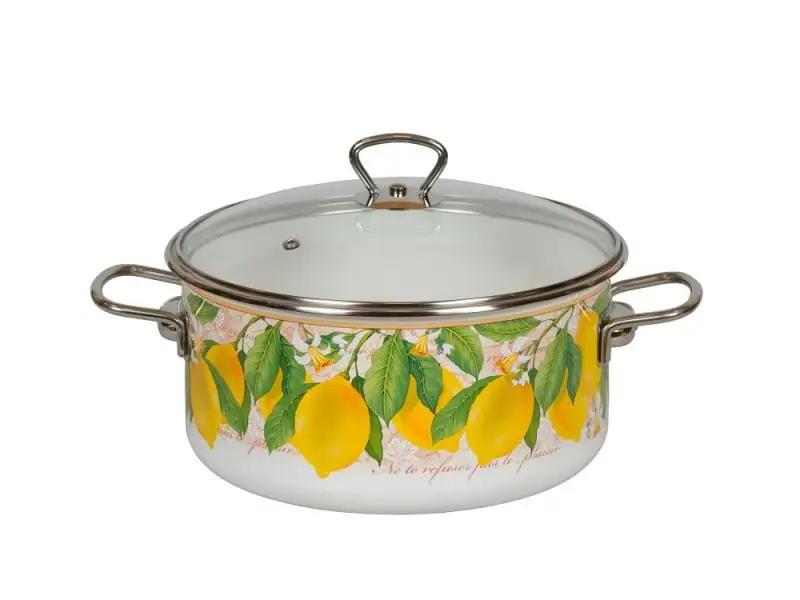 Кастрюля VITROSS, Limon, 5 л, со стеклянной крышкой