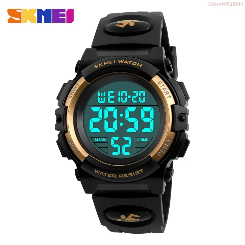 

NEW SKMEI 1266 Digital LED Children Watch Waterproof Swimming Girls Boys Clock Sports Watches Fashion Student Wristwatches