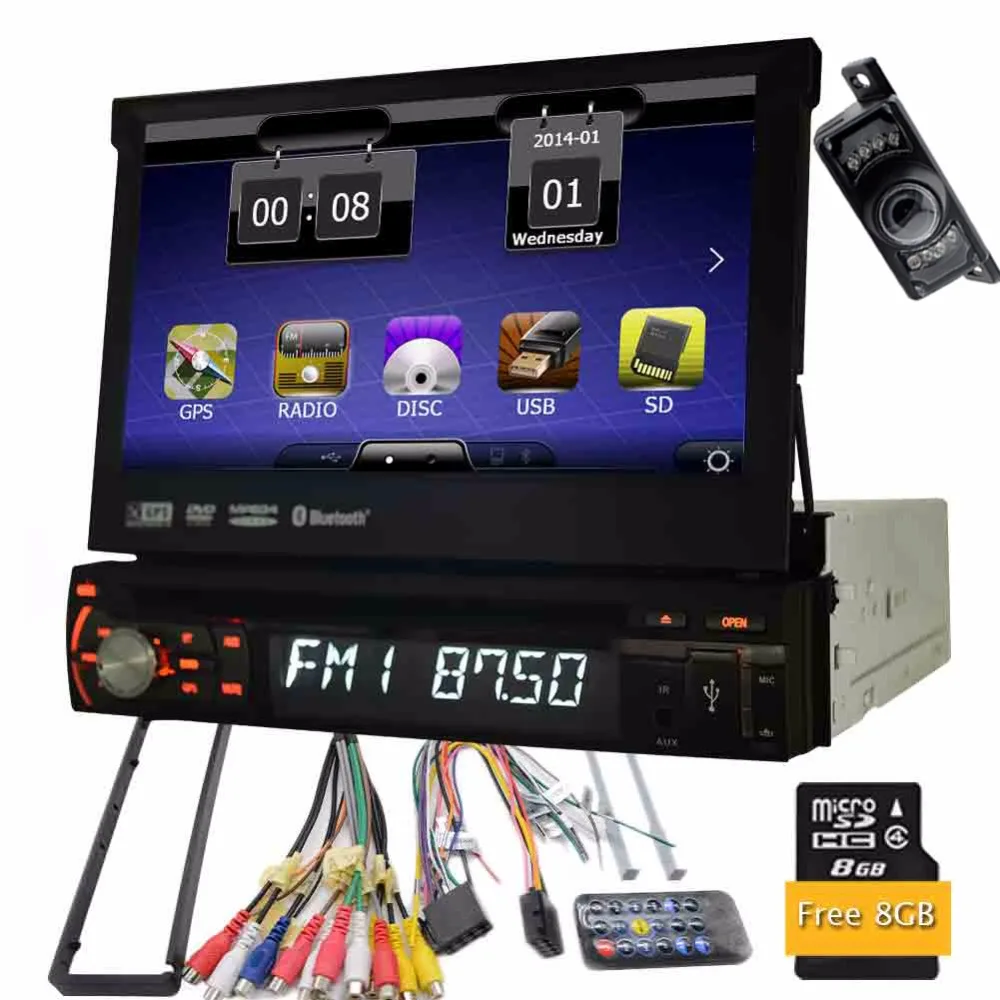 Car Electronic 1 din Car CD DVD Player GPS Navigation 7inch 1din Car
