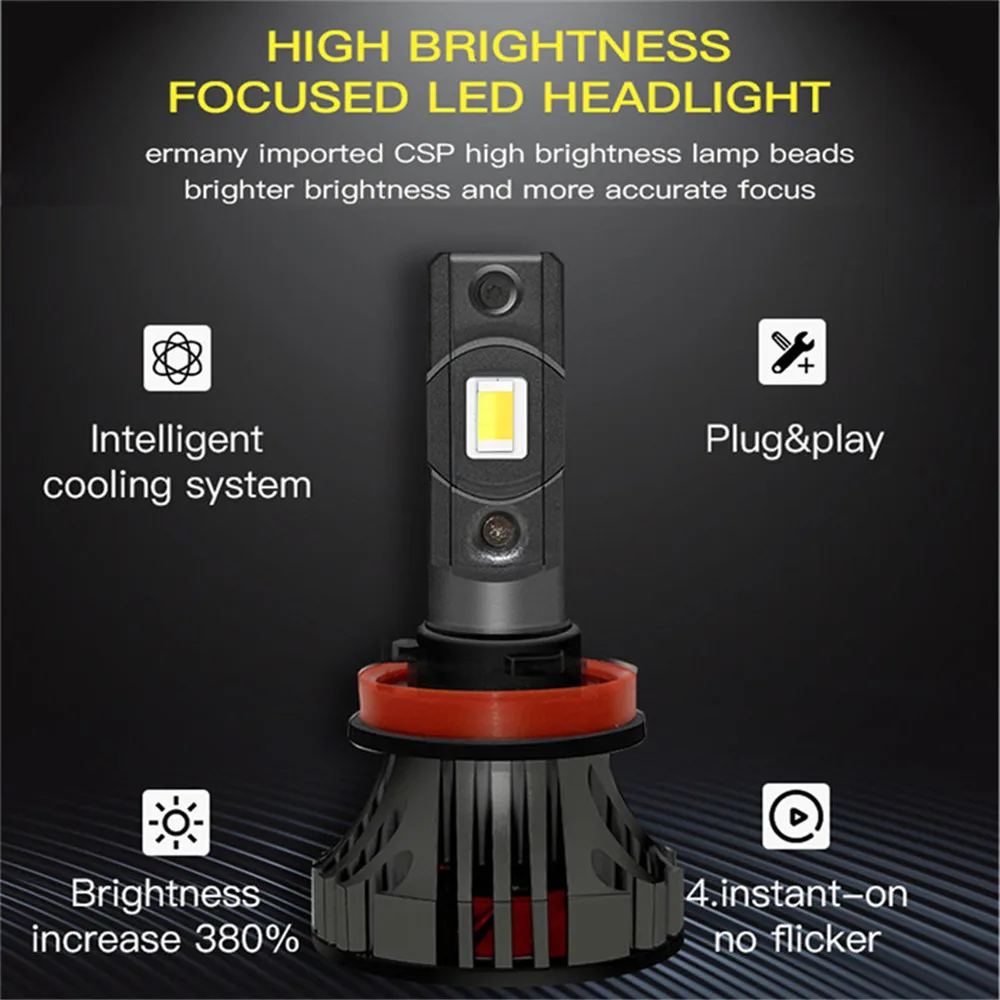 Автомобильная светодиодная лампа YOTONLIGHT 9006 Hb4 двухцветная СВЕТОДИОДНАЯ H11 H7 H4 H1 9005