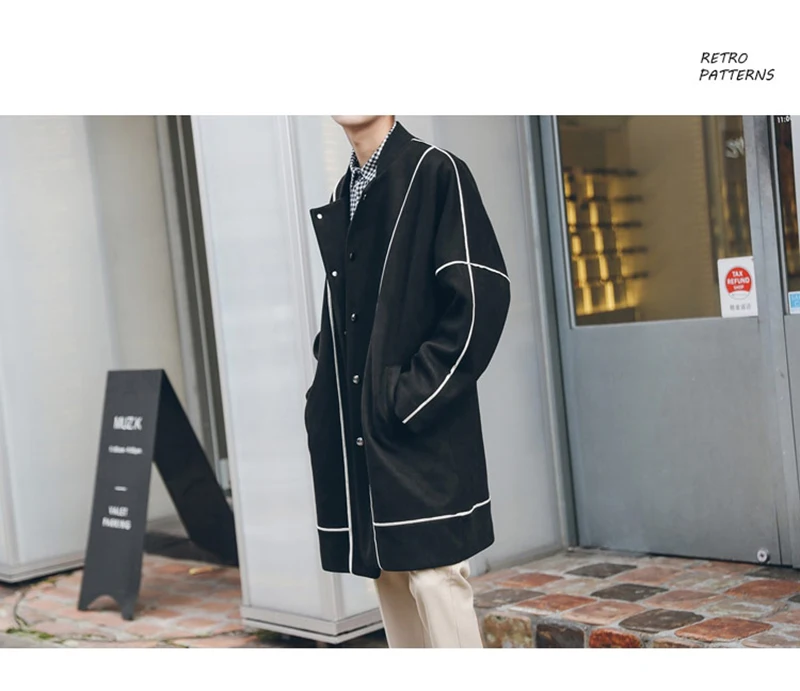 Warm Male Trench Coat Wool Liner Long Thick Fleece Jacket Men Fur Inside Parka Winter Jackets  (23)