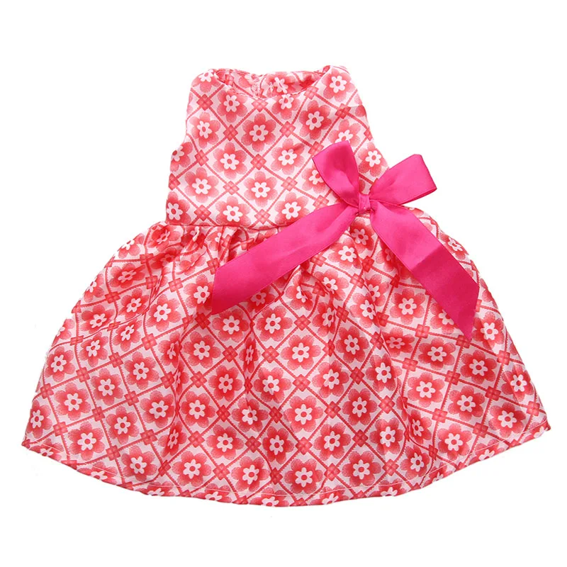 15 узоров платье с галстуком-бабочкой одежда подходит 18 дюймов американский и 43 см детская кукла одежда аксессуары, игрушки для девочек, поколение, подарок на день рождения
