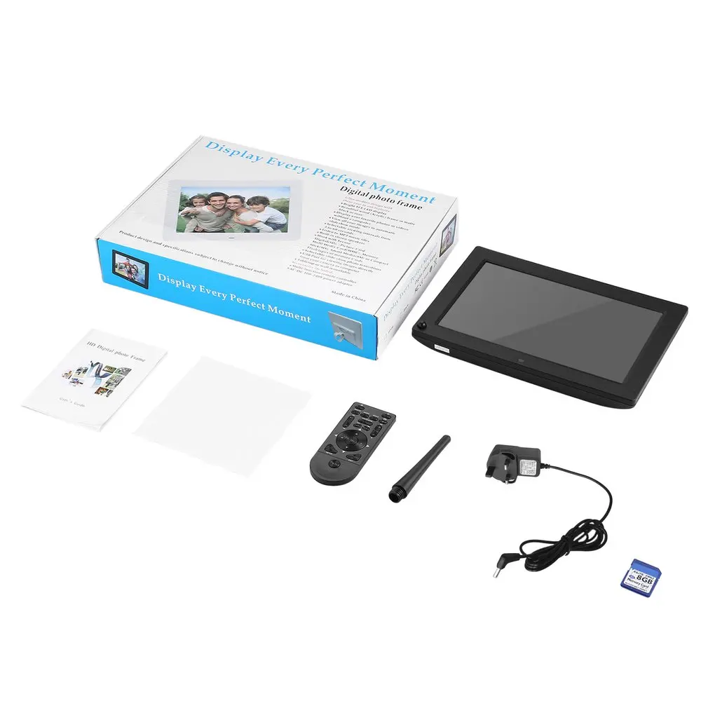 

15.4 Inch 1280x800 High Resolution Photo Music HD Video Player Calendar Alarm Electronic Photo Frame With Remote Control