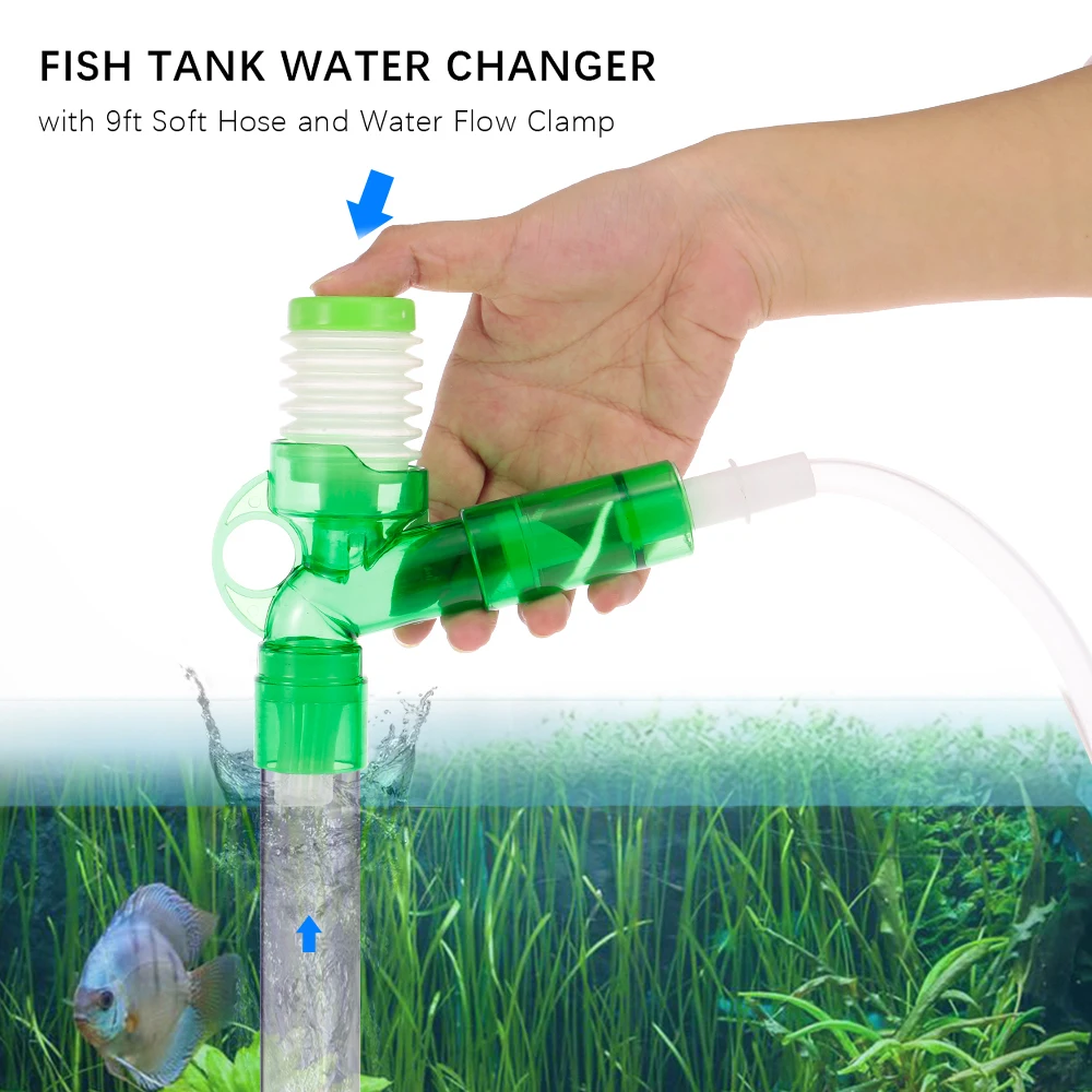 

Aquarium Tank Cleaner Fish Tank Water Changer Gravel Cleaner Water Flow Clamp Aquarium Accessories