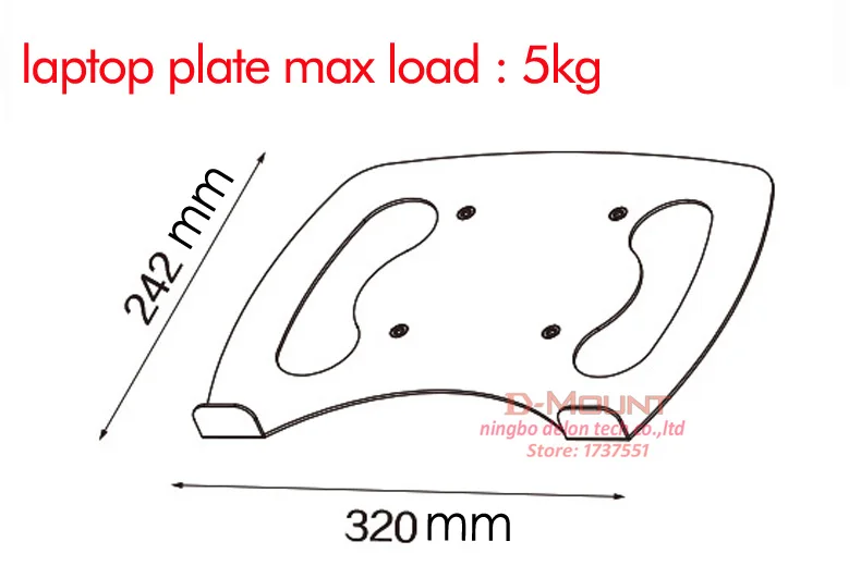 GM124U-D мультимедийный настольный двойной кронштейн 1"-27" держатель для монитора+ держатель для ноутбука настольная подставка с полным движением двойной держатель для монитора