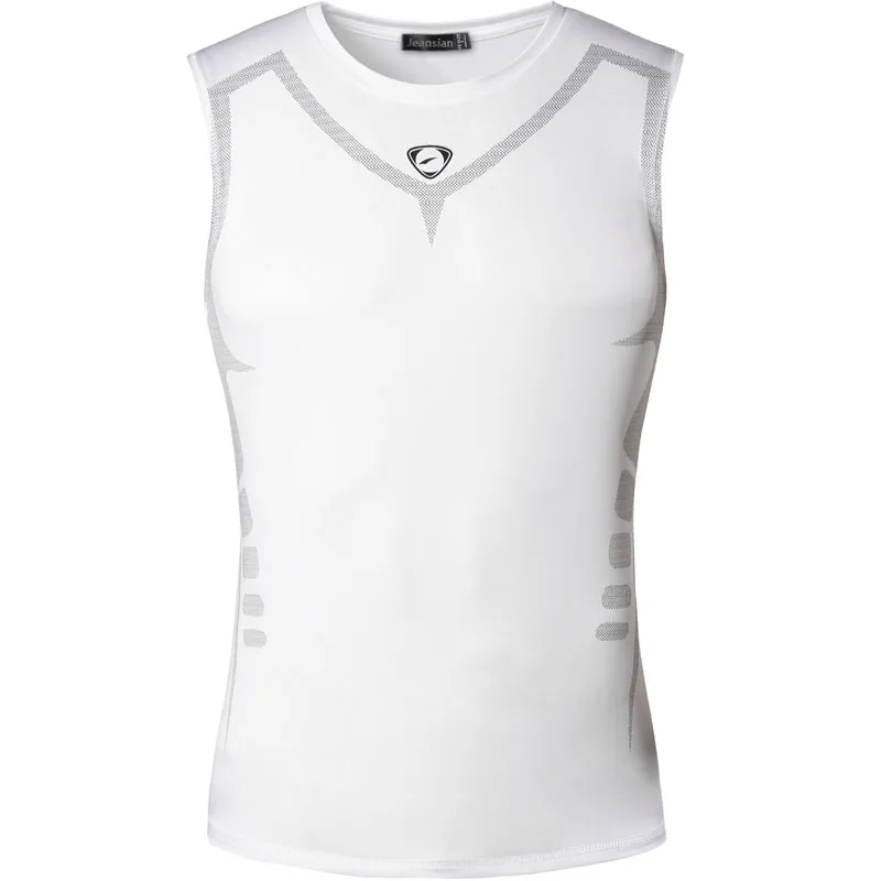 Новое поступление мужская повседневная быстросохнущая приталенная рубашка без рукавов Топы И Футболки жилет Размер s m l xl LSL207(пожалуйста, выберите размер США - Цвет: White