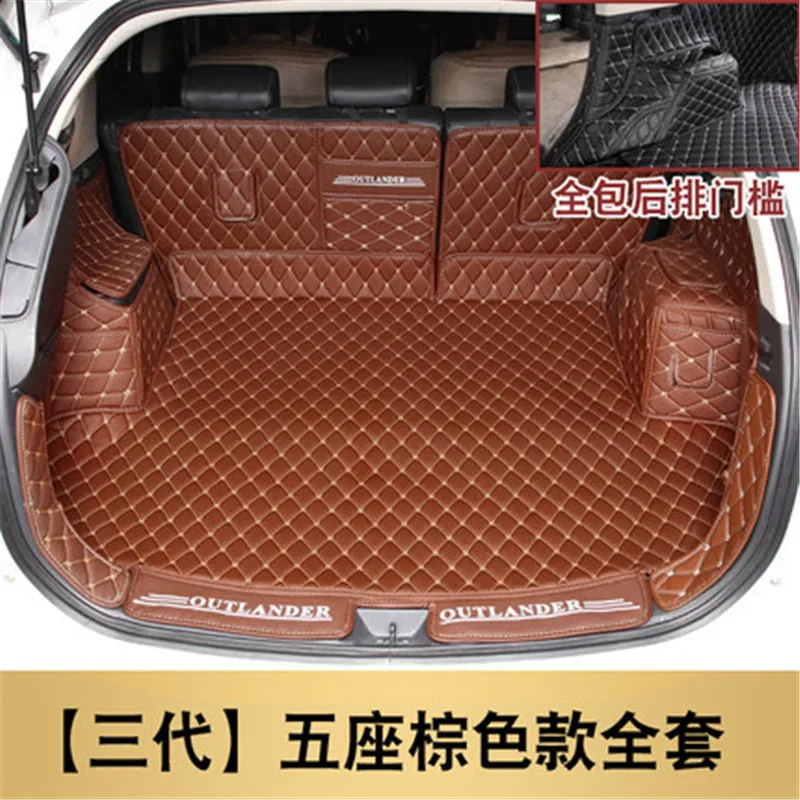

Car accessories PU all surrounded by 5 seats, 7 seats, trunk mats, mats For Mitsubishi Outlander 2013-2019 Car styling