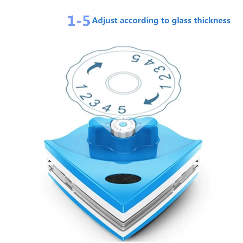 New Window Cleaning Brush Magnets Glass Wiper Adjustable Surface Brush Magnetic Window Cleaner Tool