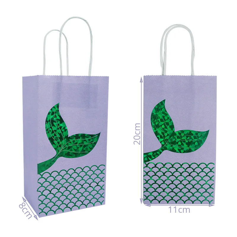 

5pcs Mermaid Gifts Box Birthday Party Decorations Kids Mermaid Party Happy Birthday Candy Box Bachelorette Party Gifts for Kids