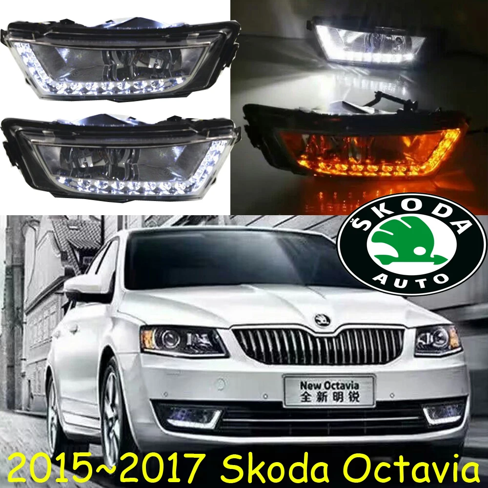 Skod Octavia Дневной светильник;~, хром, LED,! Светодиодный, Octavia туман светильник, 2 шт./компл.; превосходные; yeti fabia, быстрый, Octavia