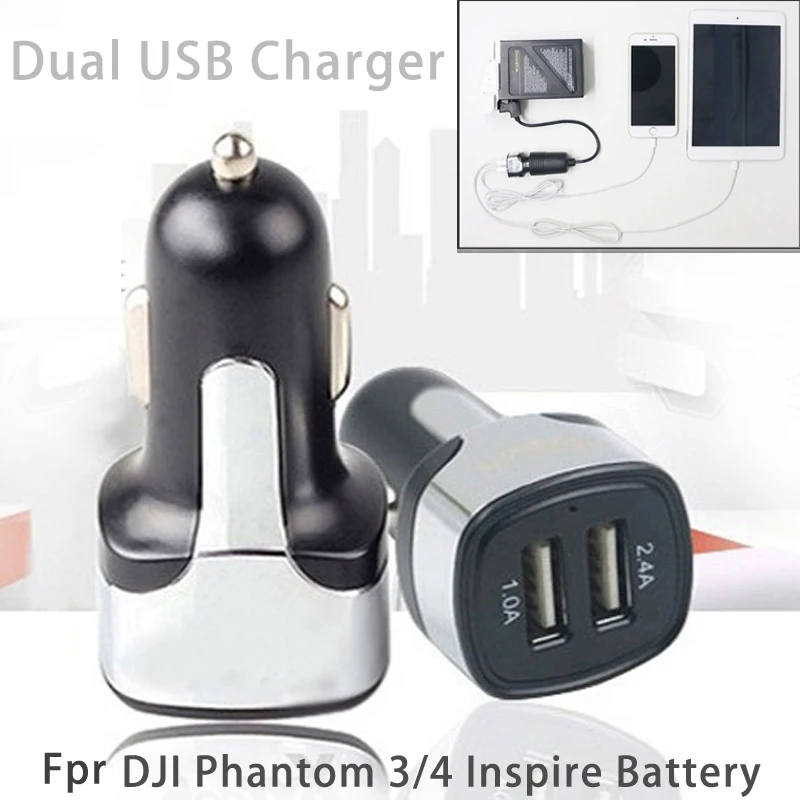 

Dual USB Charger Smartphone Tablet Outdoor Charger with PIN Cable Charging for DJI Phantom 3/4 Inspire Battery