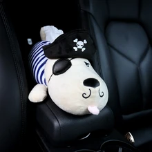 Автомобильный Стайлинг, подвешиваемый держатель для ткани на спинку сиденья, милая мультяшная собака, плюшевый подлокотник, коробка для салфеток 40x16 см, универсальная для автомобиля, дома, офиса