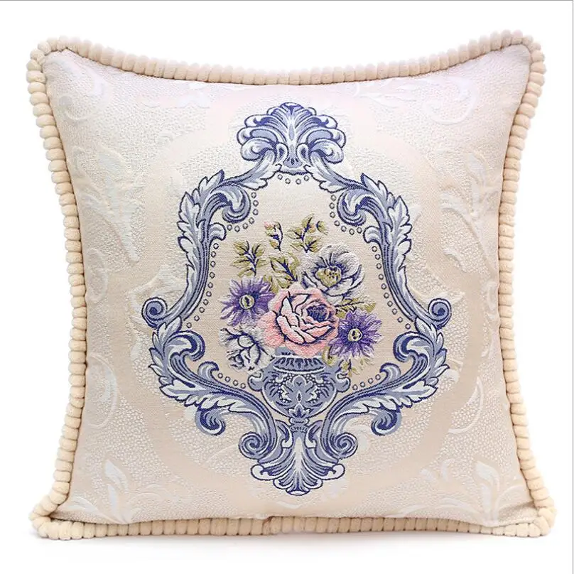 Pillowcase In Spanish Magnificent Hot Spanish Royal Standard Floral Cross Embroidery Home Furnishings Pillowcase In Spanish Magnificent Hot Spanish Royal Standard Floral Cross Embroidery Home Furnishings