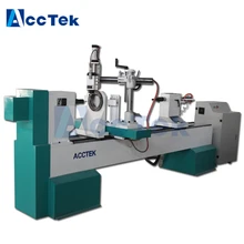 wood cnc turning lathe/ wood lathe machine factory price , equipment for small business at home cnc wood turning lathe