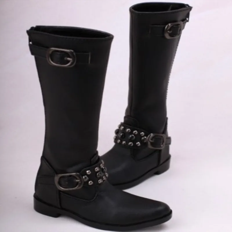 

3 BJD boots for strong uncle large feet black color - sooms