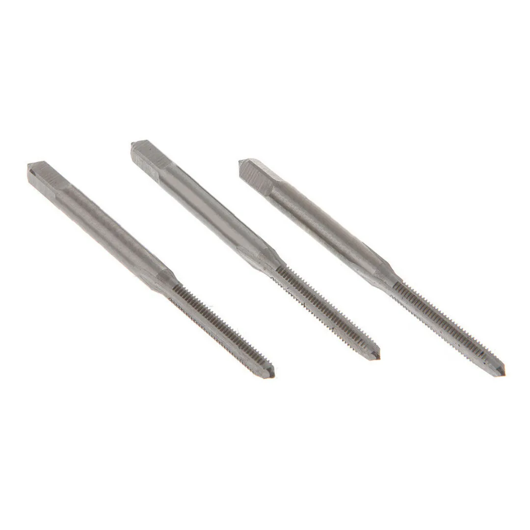 3Pcs Hss Machine Screw Thread Metric Plug Tap Screw Taps M3x0.5/M4x0.7/M5x0.8/M6x1.0 HSS Machine Hand Screw Thread