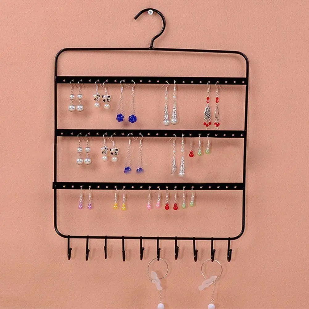

Wall Hanging Jewelry Stand Earrings Rings Necklace Display Holder Organizer 3