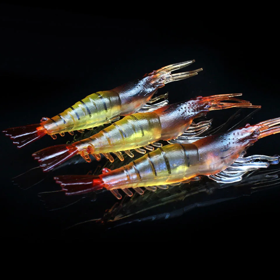 

WALK FISH 5PCS/Lot Shrimp Soft Lures 7cm 3g Smell Simulation Jig Fishing Lures Isca Artificial Swim Bait Anzois Para Pesca Carp