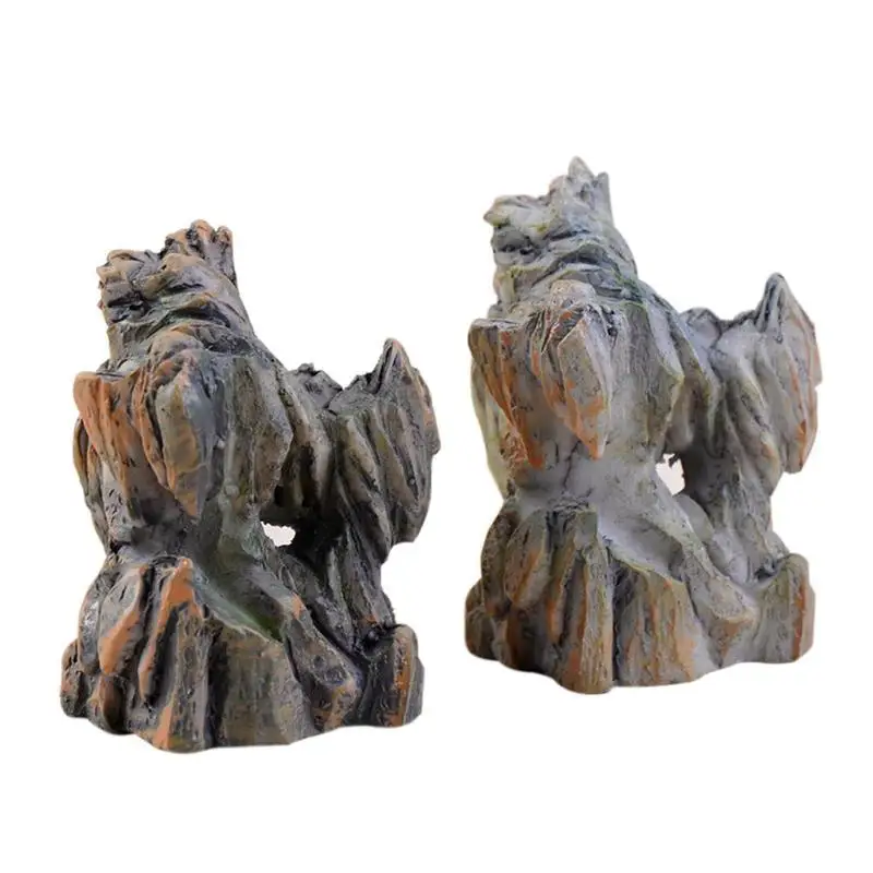 

Aquarium Fish Tank Ornament Resin Rockery Landscape Underwater Decoration Offers The Natural Environment Feeling Non-toxic Paint