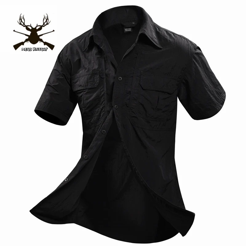 MEGE, летняя мужская рубашка в стиле милитари, мужская рубашка с коротким рукавом, повседневная мужская рубашка, s, брендовая, социальная одежда, Chemise Homme Camisa Masculina, 2XL