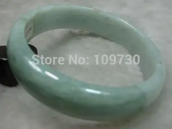 

001525 NATURE GRADE "A "BEAUTIFUL ICY GREEN JADE JADEITE BRACELET BANGLE (A0502)