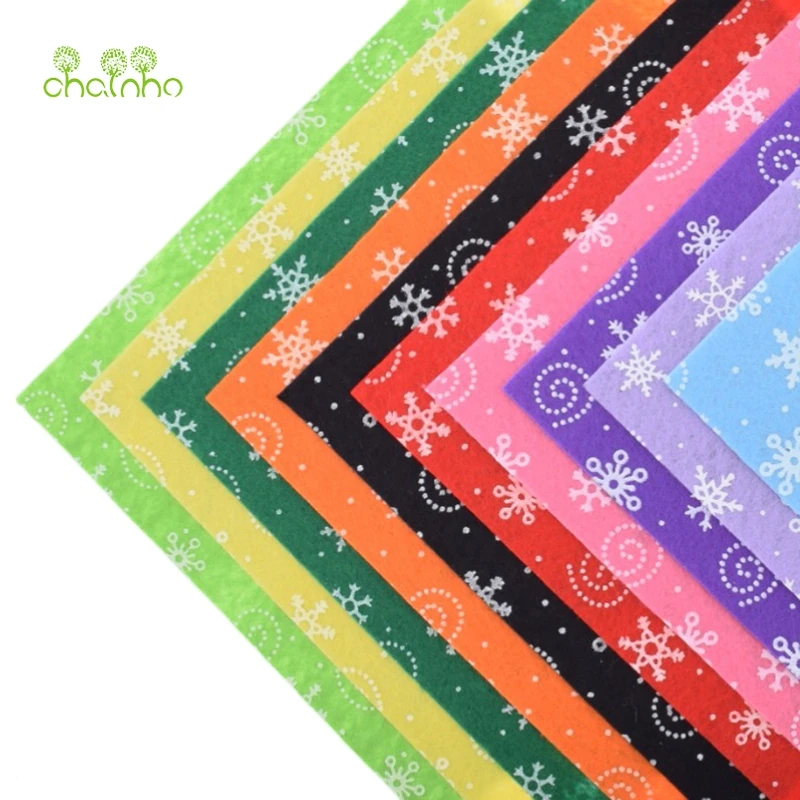 

Printed Felt Non Woven Fabric 1mm Thickness Polyester Cloth For Sewing Dolls Crafts Home Decoration Pattern Bundle 10pcs15x15cm